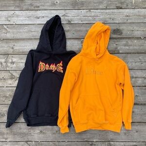 Bundle of 2 Dime Hoodies Black/Yellow